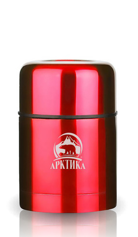 Термос для еды Арктика (0,5 литра) с супер-широким горлом, красный