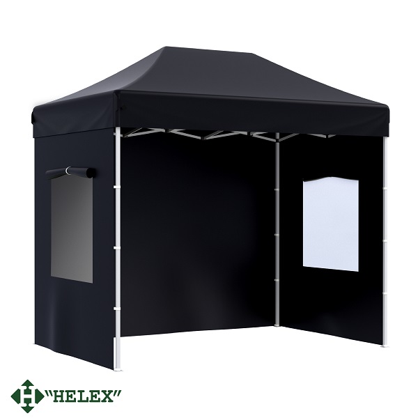 Тент-шатер быстросборный Helex 24322 3x2х3м полиэстер черный