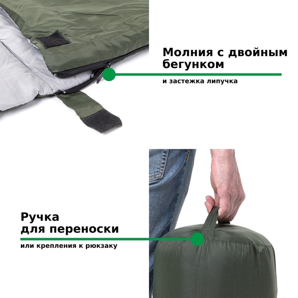 Спальный мешок Green Glade Comfort 230 демисезонный до -5°C