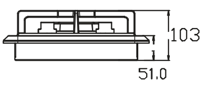 Газовая варочная панель GR-1002, двухконфорочная стальная, 520х300 мм