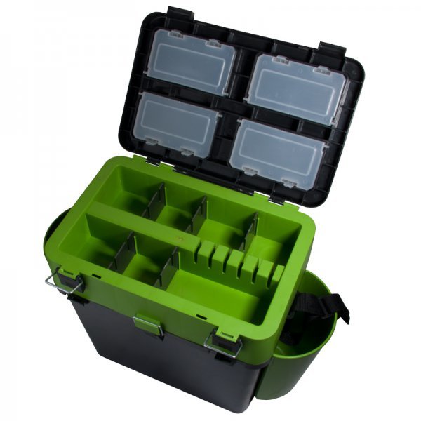 Ящик для зимней рыбалки Helios FishBox 19л (зеленый)