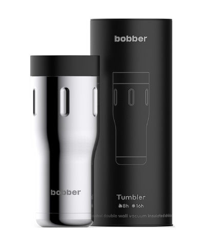 Термокружка Bobber Tumbler (0,47 литра), серебристая