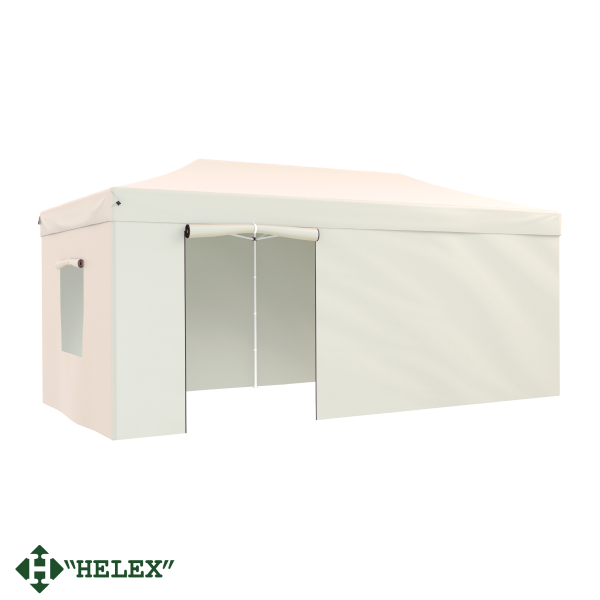 Тент-шатер быстросборный Helex 24362 6х3x3м полиэстер бежевый