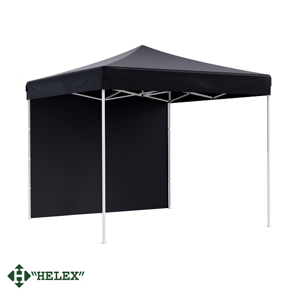 Тент-шатер быстросборный Helex 24332 3x3х3м полиэстер чёрный