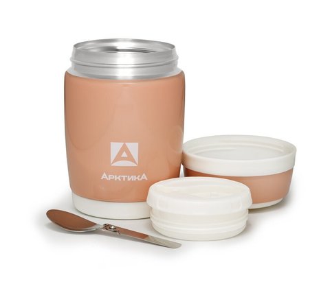 Термос для еды Арктика (0,48 литра), розовый