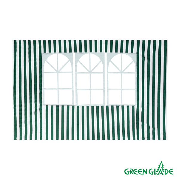 Стенка для садового тента Green Glade 1,95х2,95м полиэстер с окном зеленая