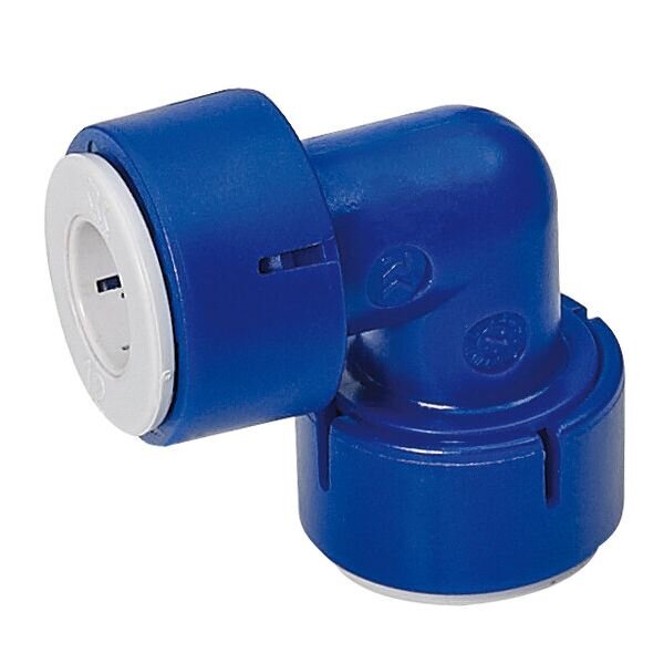 Фитинг UniQuick для шланга угловой 12мм, синий