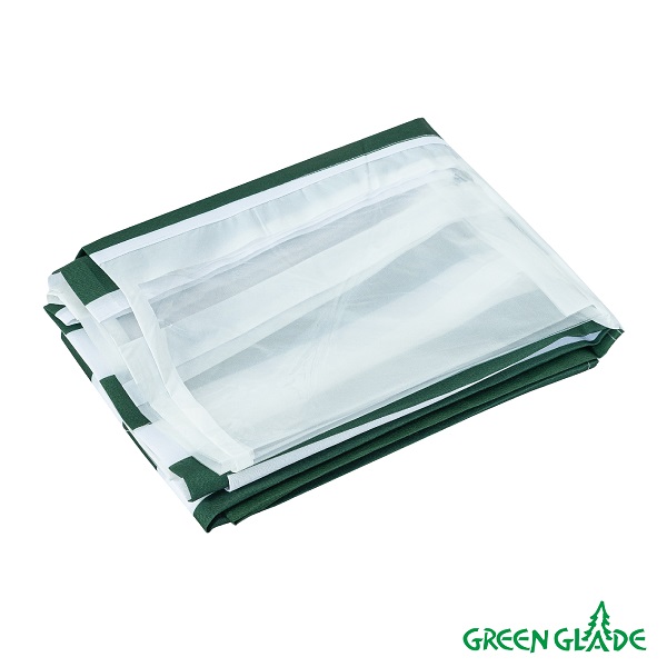 Стенка для садового тента Green Glade 1,95х2,95м полиэстер с окном зеленая