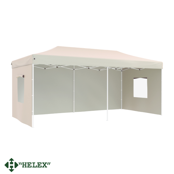 Тент-шатер быстросборный Helex 24362 6х3x3м полиэстер бежевый