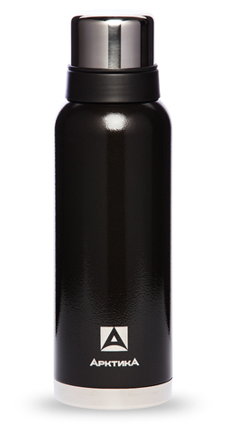 Термос Арктика (1,2 литра) с узким горлом американский дизайн, черный