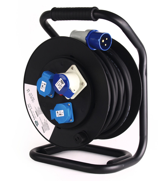 Катушка для кабеля Carbest CEE H07RN-F3G2,5 мм, 25 м