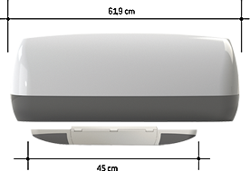 Автокондиционер TELAIR e-Van 7400HN - BLACK EDITION чёрная крышка