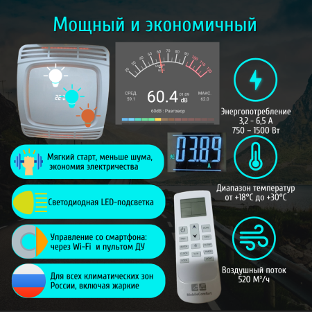 Автокондиционер MobileComfort  MC3500-INV инверторный