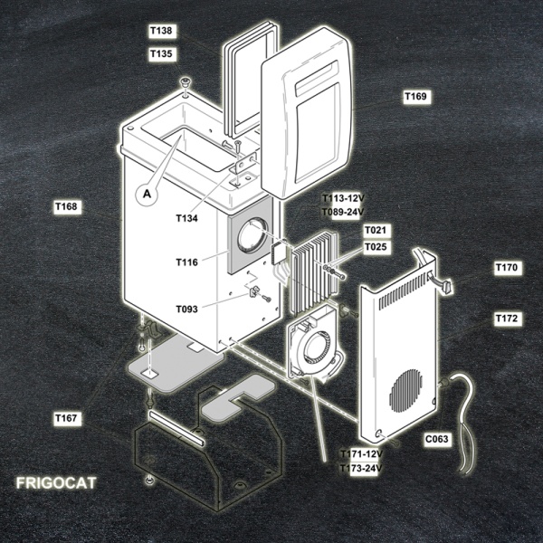 Термоэлектрический автохолодильник Indel B Frigocat 24V