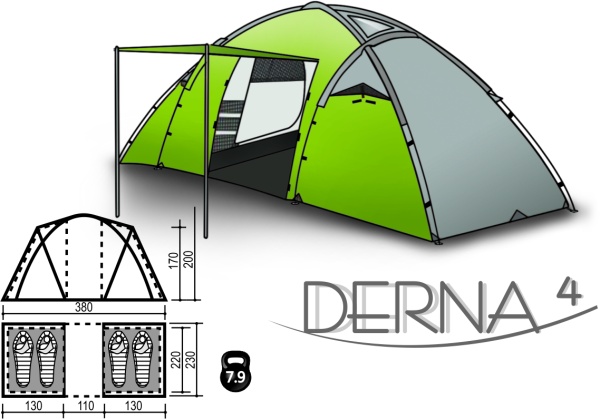 Палатка 4-х местная INDIANA Derna 4