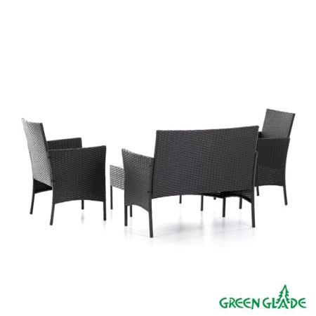 Комплект садовой мебели Green Glade 71303 (4 предмета) прозрачная столешница