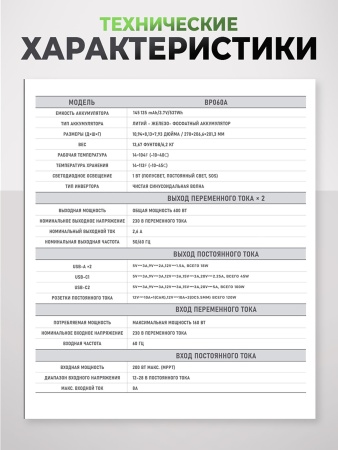 Портативная электростанция Boltpower 600 MAX