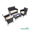 Комплект садовой мебели Green Glade 71304 (4 предмета) чёрная столешница