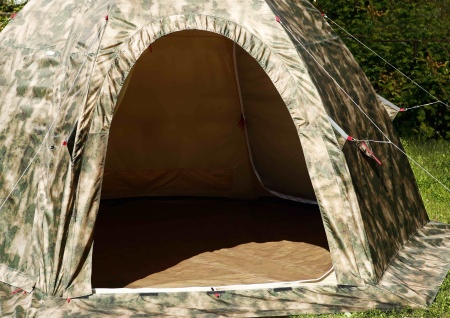 Всесезонная универсальная палатка ЛОТОС 5У (серо-салатовый)