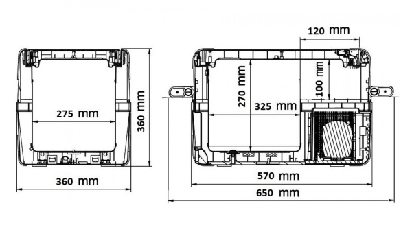 Автохолодильник компрессорный SUMITACHI C30 (12/24/110/220)