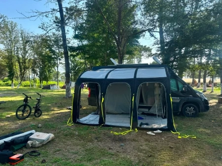 Надувная палатка для каравана Air Cuckoo ширина 3,9 м