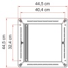 Рамка для люка Fiamma Rollo Vent 400x400мм, белый