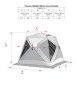 Палатка для рыбалки 4-местная HIGASHI WINTER CAMO PYRAMID, зимняя, -25