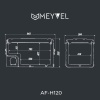 Компрессорный автохолодильник Meyvel AF-H120 (12/24V)