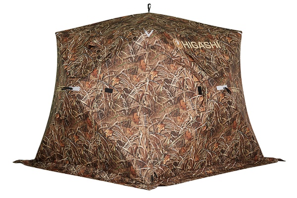 Палатка для рыбалки 4-местная HIGASHI CAMO PYRAMID PRO, зимняя, трехслойная, -35