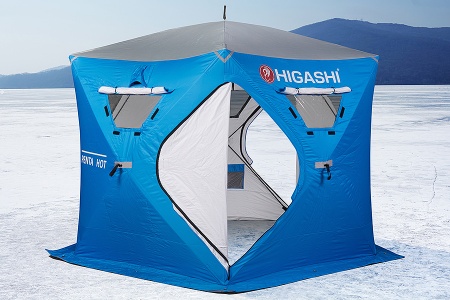 Палатка для рыбалки 6-местная HIGASHI PENTA HOT DC, зимняя, трехслойная, -45