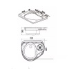 Плита газовая с раковиной 600R, правая, 520х425х145