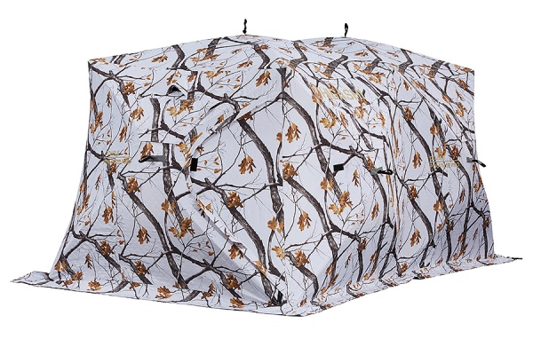 Палатка для рыбалки 6-местная HIGASHI DOUBLE WINTER CAMO PYRAMID PRO, зимняя, трехслойная, -35