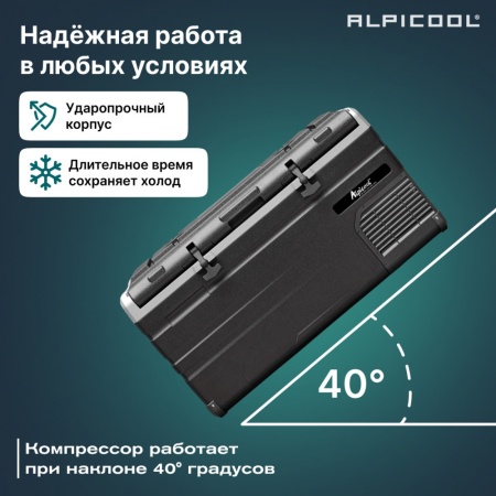 Компрессорный автохолодильник Alpicool TS100 (12/24)