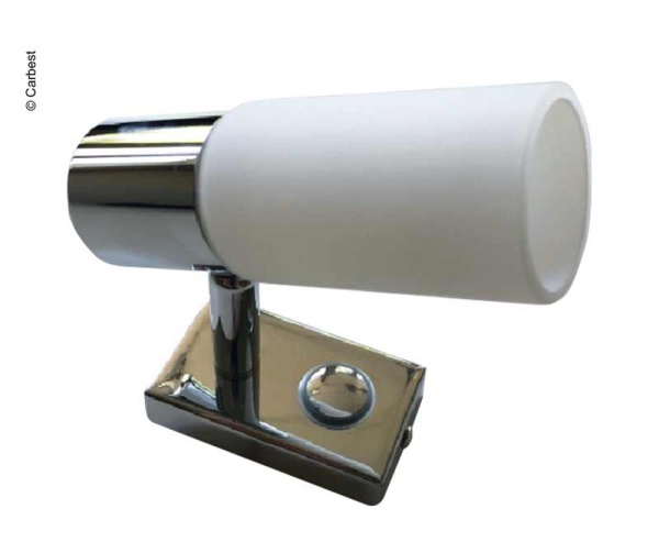 Светодиодный прожектор Carbest с сенсорным выключателем и абажуром белого цвета