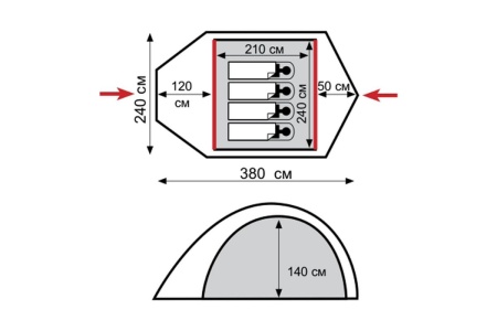 Палатка Tramp Lair 4 (V2)