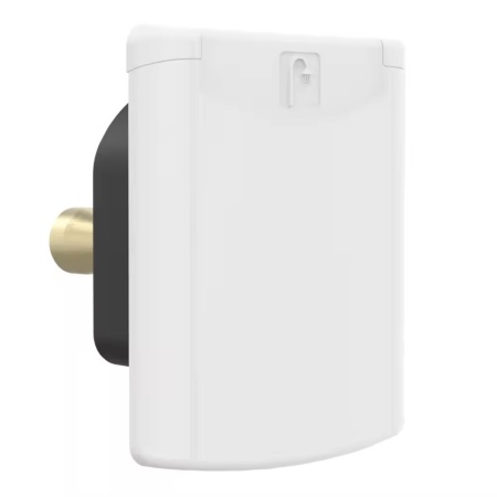 Розетка внешняя для подключения душа с смесителем, магнитная, белая