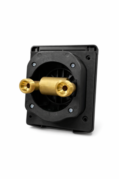 Розетка внешняя для подключения душа с смесителем, магнитная, белая