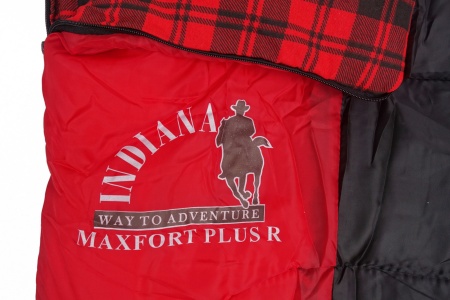 Спальный мешок INDIANA Maxfort Plus R-zip от -15 °C (одеяло с подголовником 195+35X90 см)