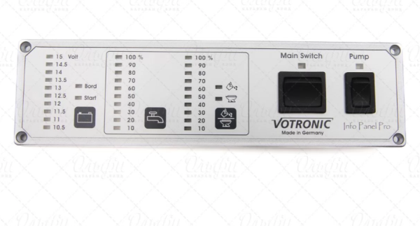 Панелью индикации Votronic с двумя датчиками воды (15-50 см)