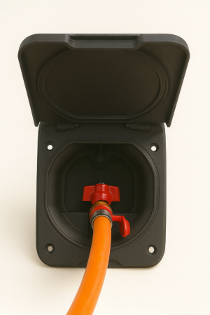 Розетка наружная газовая CampLife (система Gok), черная