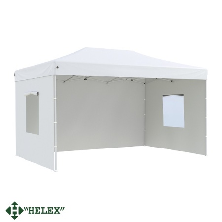 Тент-шатер быстросборный Helex 24335 4,5х3x3м полиэстер белый