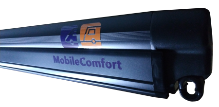 Маркиза MobileComfort ME400BD 4.0 м настенная электрическая, корпус чёрный, полотно темно-серое