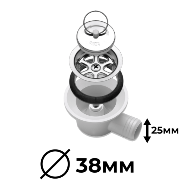 Раковина с крышкой GR-586 420x370мм со смесителем и сливом