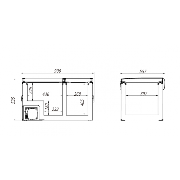 Компрессорный автохолодильник Alpicool BCD100 (12/24V)