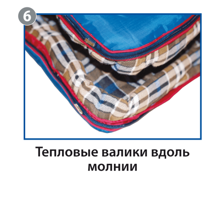 Спальный мешок BTrace Duvet Левый (Левый,Серый/Синий)
