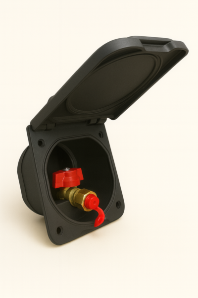 Розетка наружная газовая CampLife (система Gok), черная