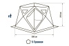 Палатка для рыбалки 6-местная HIGASHI CHUM, зимняя, -25