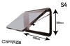 Окно откидное CampLife S4, 900x500мм (толщина стенки 25-35 мм)
