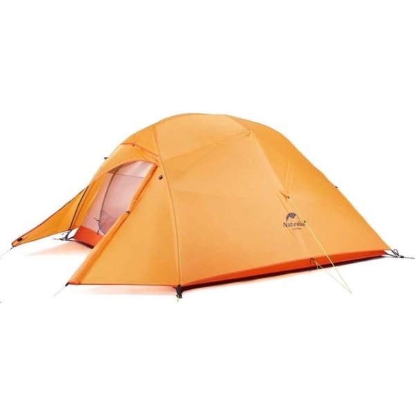 Палатка Naturehike Cloud Up 3 210T NH18T030-T трехместная сверхлегкая с ковриком, оранжевая