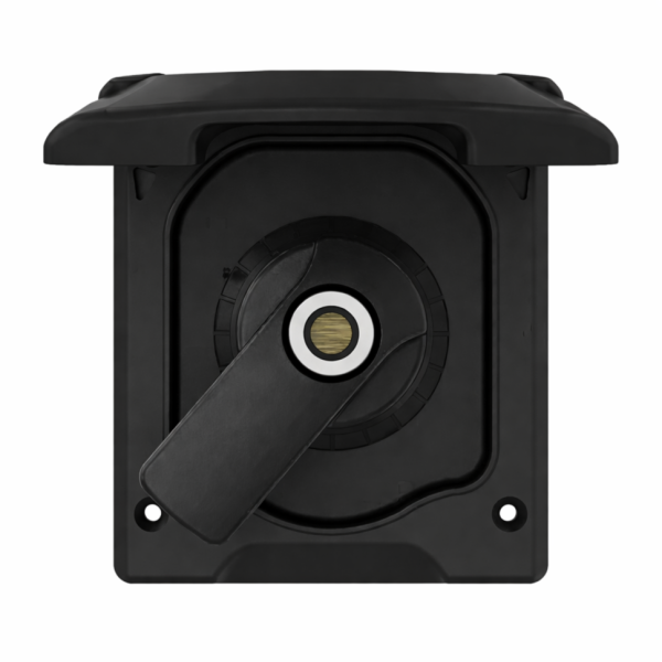 Розетка внешняя для подключения душа с смесителем, магнитная, чёрная